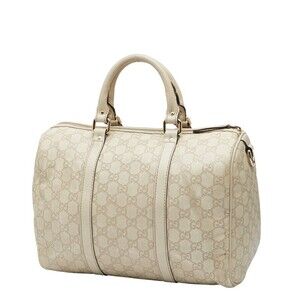 Gucci ssima White Ivory Handbag Leather
